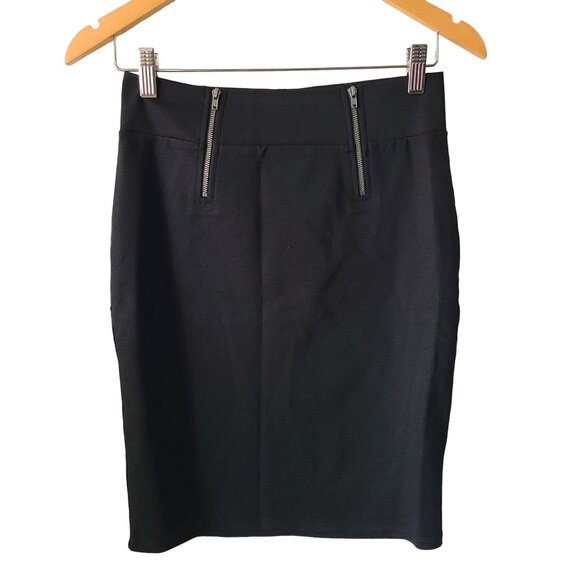 Fabletics US Women's Size S Leslie Pencil Skirt Black Stretch Knee Length NEW - Picture 1 of 11